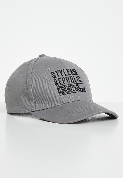 STYLE REPUBLIC - Slick peak cap - grey