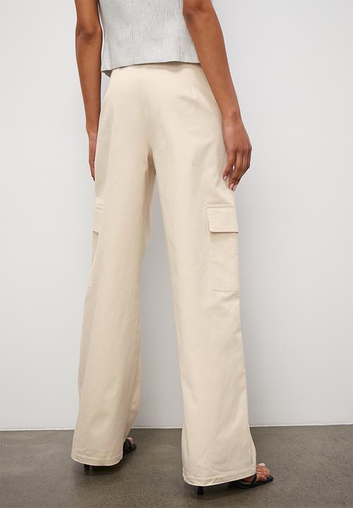 Superbalist - Wide leg cargo - stone
