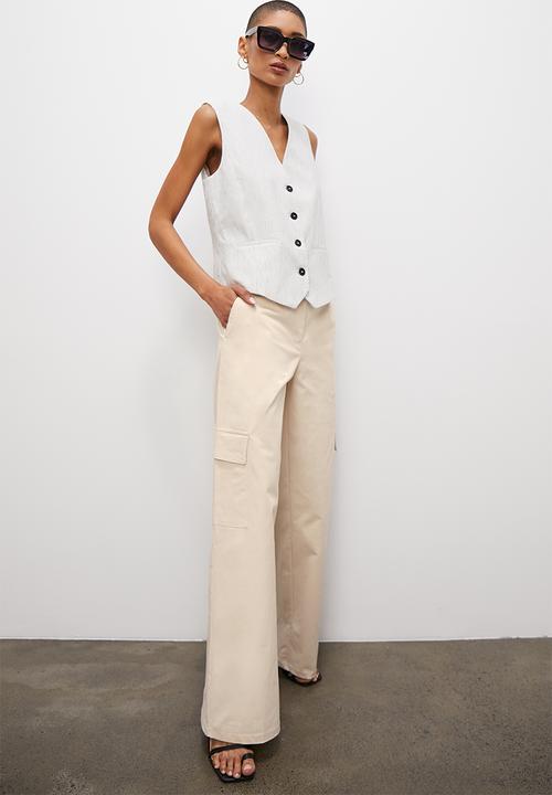 Superbalist - Wide leg cargo - stone