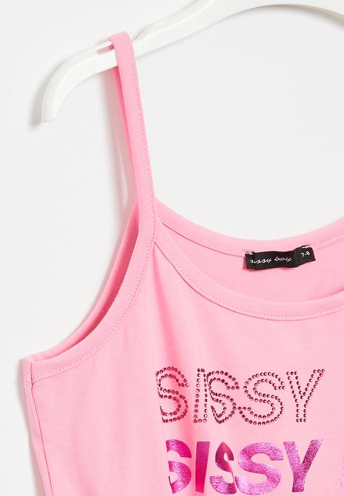 SISSY BOY - Playsuit with ruffle details - bubblegum