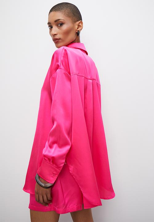 Superbalist - Satin shirt - cerise pink