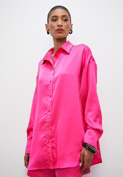 Superbalist - Satin shirt - cerise pink