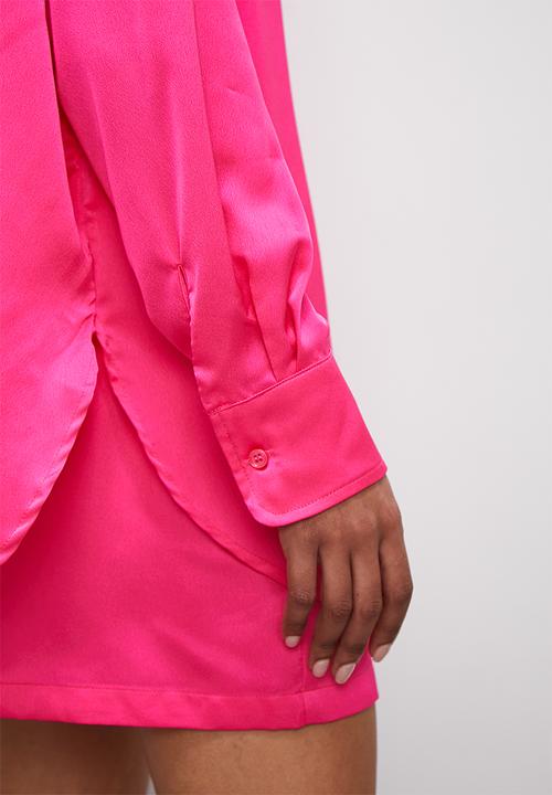 Superbalist - Satin shirt - cerise pink
