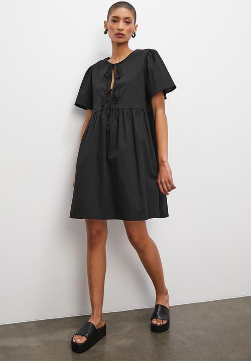 Superbalist - Front knot tie babydoll - black