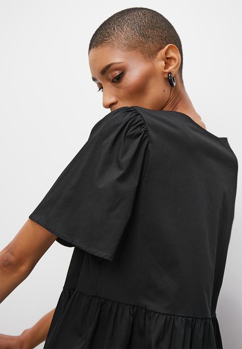Superbalist - Front knot tie babydoll - black