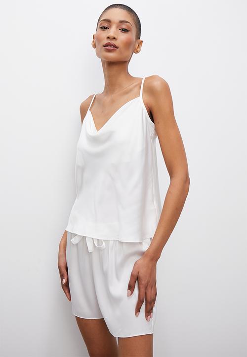 Superbalist - Sleep cami & shorts set - ecru