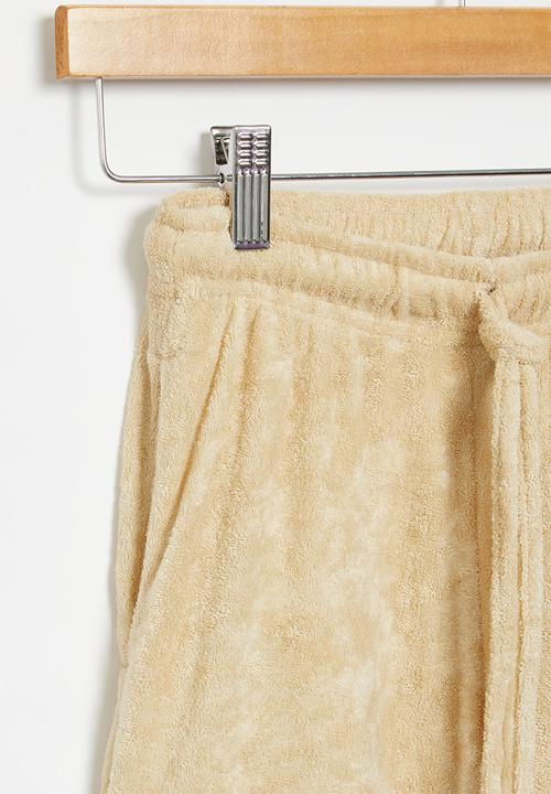 Superbalist - Terry fleece short with print - fawn