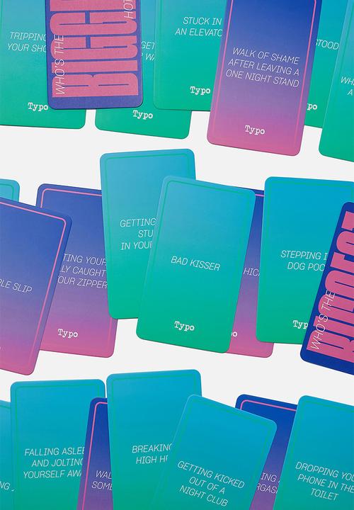 Typo - Oversized table card games - hot mess - navy