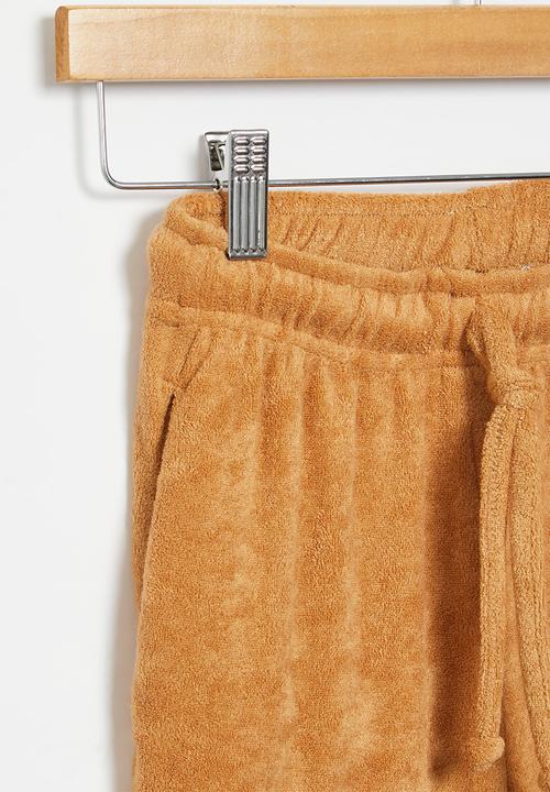 Superbalist - Terry fleece short with print - orange