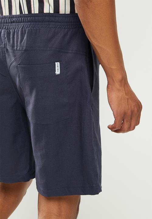 Holmes Bro's - Linen short - navy