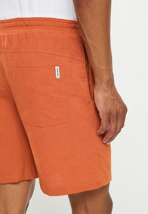 Holmes Bro's - Linen short - tobacco