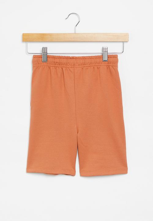 Superbalist - Printed sweat short - baked clay & rust