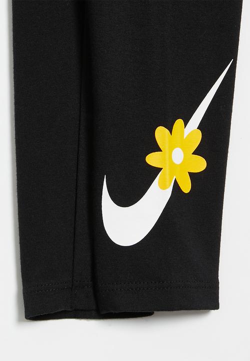 Nike - Nike girls sport daisy legging - black