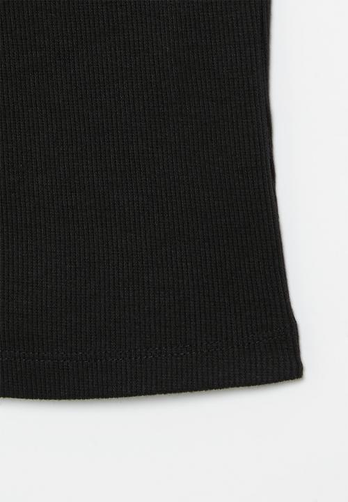 Superbalist - Strappy rib vest - black