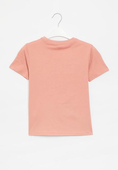 POLO - Girls embroidered short sleeve  tee - pink