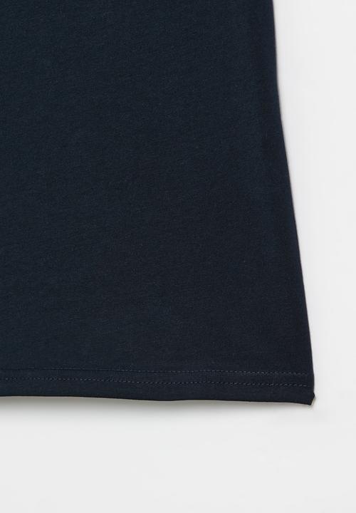 POLO - Girls embroidered tee - navy
