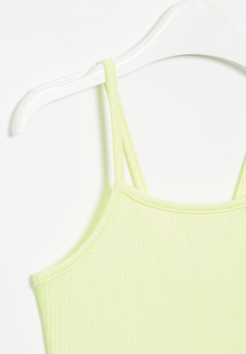 Superbalist - Strappy rib vest - yellow
