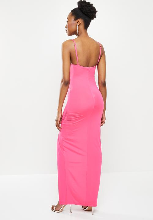 SISSY BOY - Hot stuff: bon bon maxi cowl dress - pink