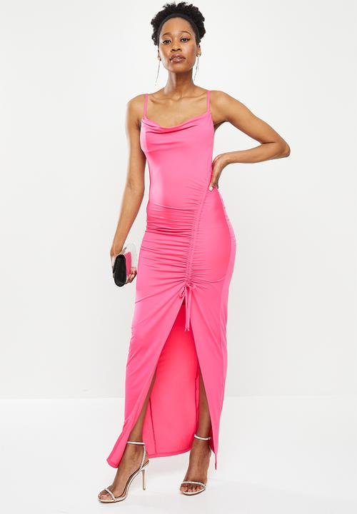 SISSY BOY - Hot stuff: bon bon maxi cowl dress - pink