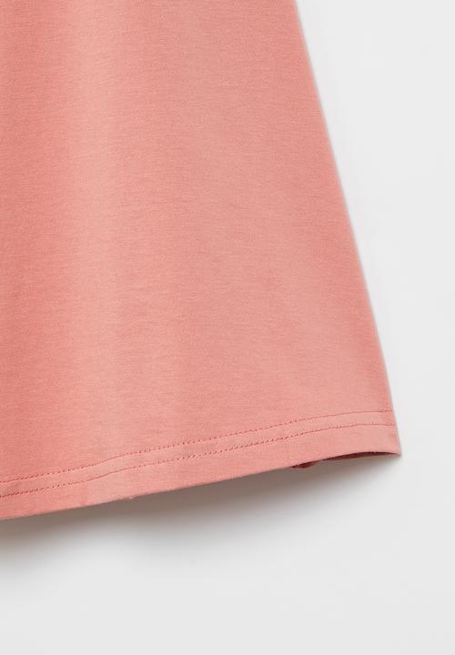POLO - Girls printed short sleeve dress - pink