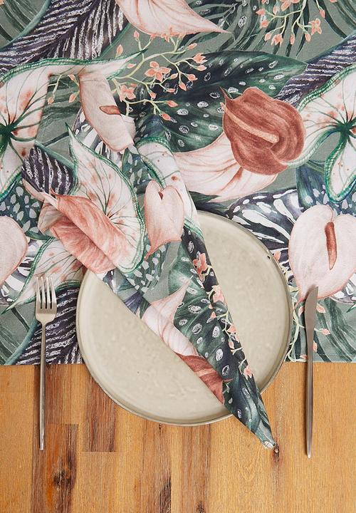 Hertex Haus - Arum lily napkin set of 4 - blush