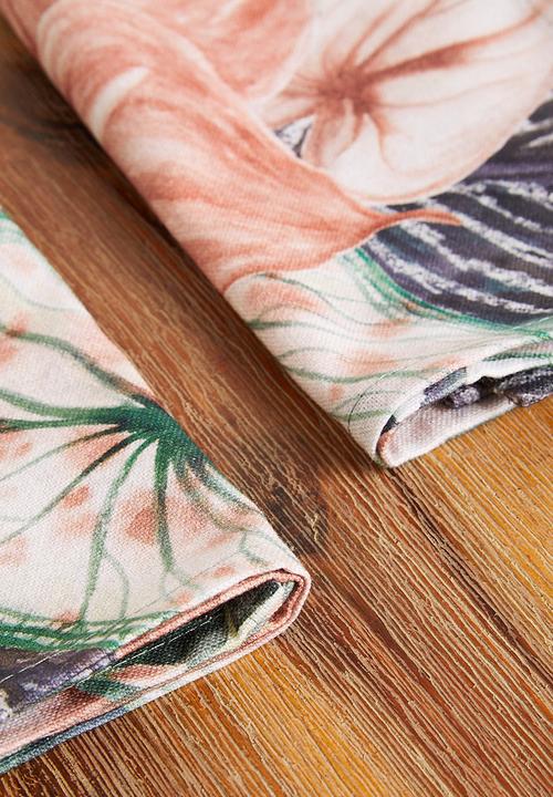 Hertex Haus - Arum lily napkin set of 4 - blush