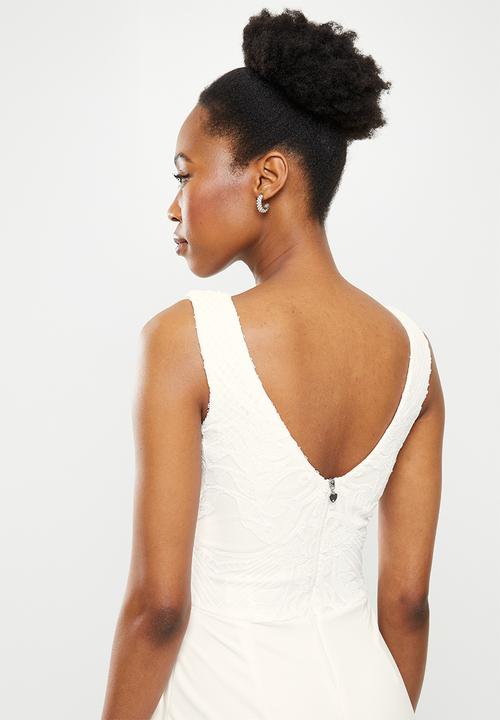 SISSY BOY - Heccers glam: jumpsuit with wide leg pant - off white