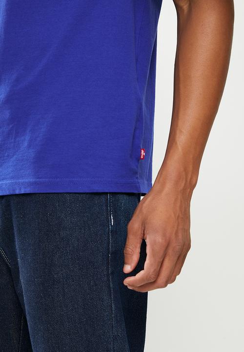 Levi’s® - Short sleeve relaxed fit tee core poster stripe ma - blue