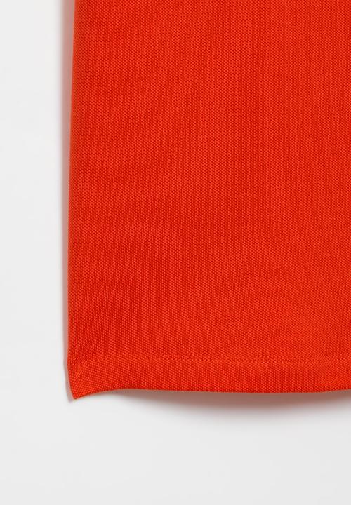 POLO - Girls classic golfer dress - fire red