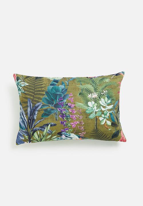 Hertex Fabrics - Ashtree jungle cushion cover - green