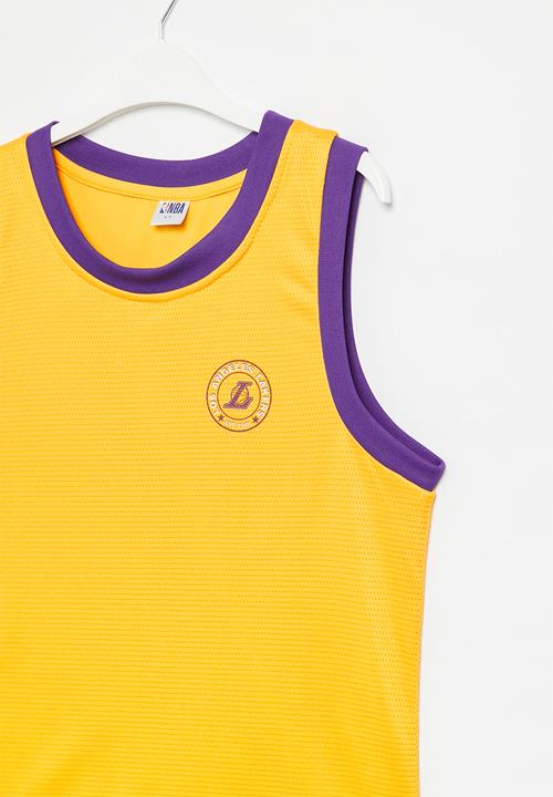 NBA - La lakers fashion mesh-rockstar vest - yellow