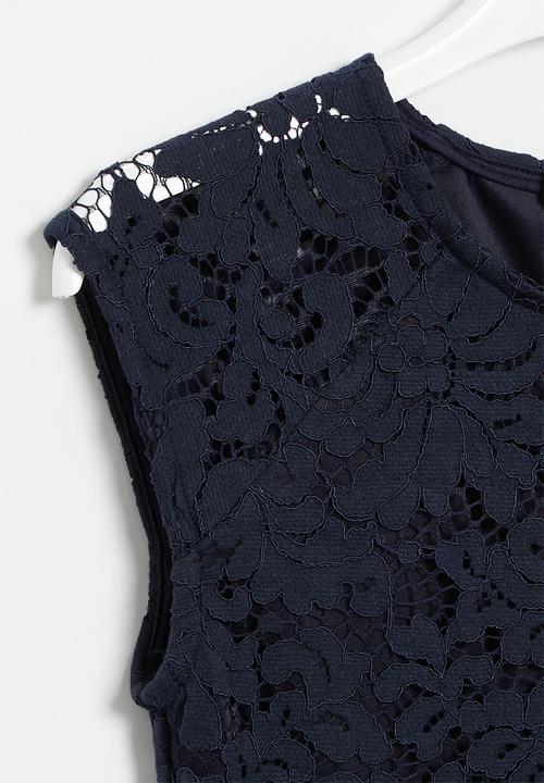 Superbalist - Occasion dress with lace - navy