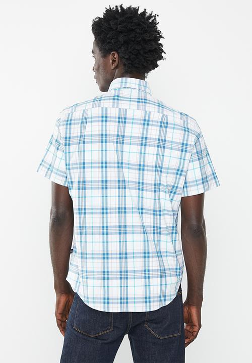 Nautica - Nautica short sleeve oceana check - bright white