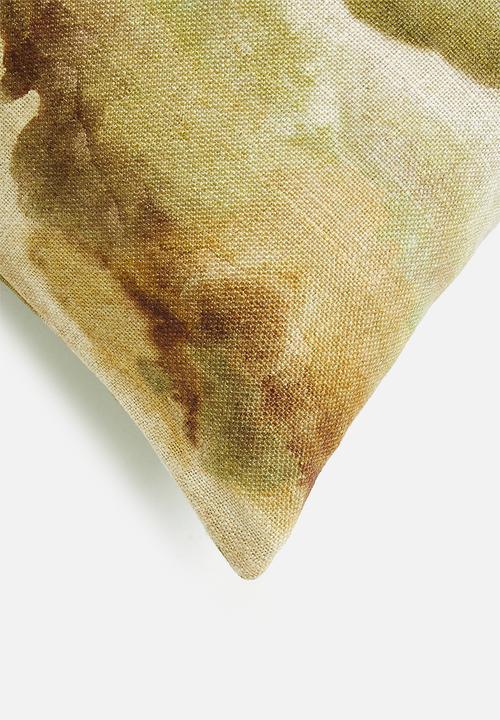 Hertex Fabrics - Wavy cushion cover - moss green