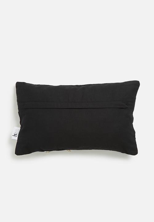 Sixth Floor - Lumbar cushion cover - black & natural