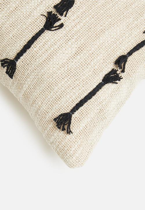 Sixth Floor - Lumbar cushion cover - natural &  black