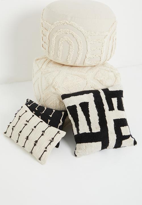Sixth Floor - Kat cushion cover- black and white