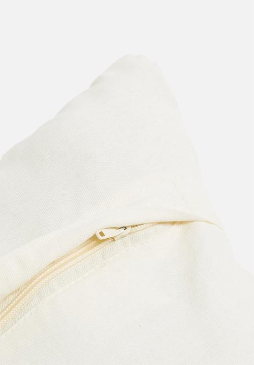 Sixth Floor - Nero woven cushion cover - white