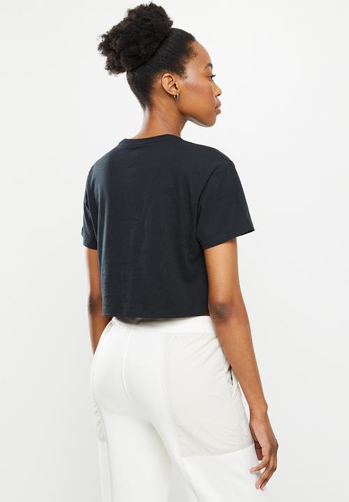 Converse - Puff logo cropped tee - converse black