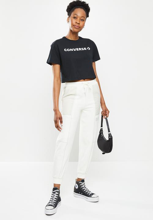 Converse - Puff logo cropped tee - converse black