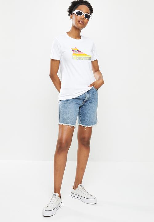 Converse - Repeat sneaker tee - white