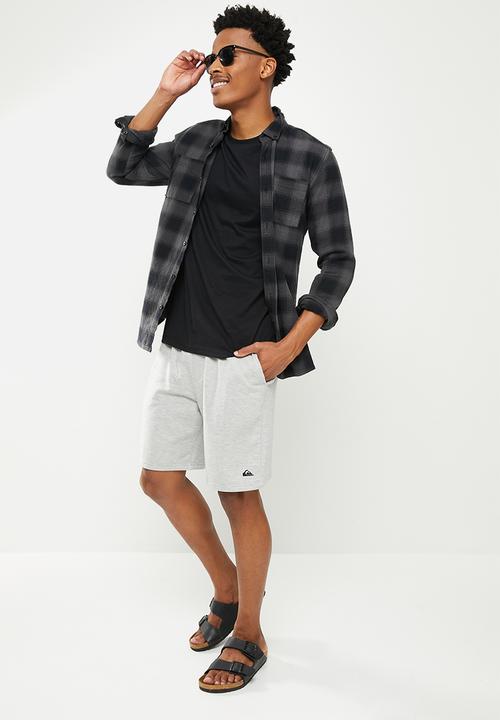 Quiksilver - Mw logo short - light grey heather
