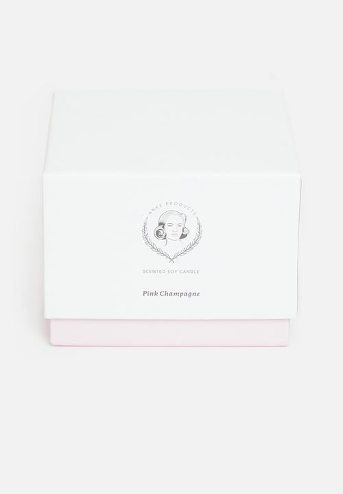 Anke Products - Pink champagne scented soy candle - 370g