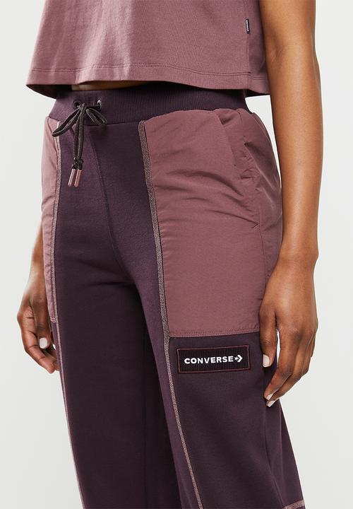 Converse - Utility cargo jogger - black cherry