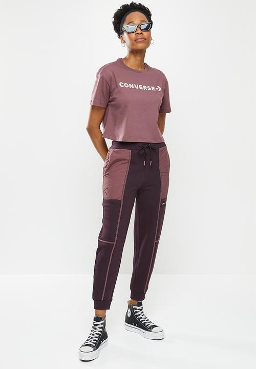 Converse - Utility cargo jogger - black cherry