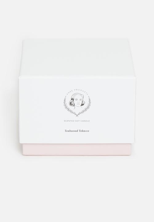 Anke Products - Teakwood tobacco scented soy candle - 370g