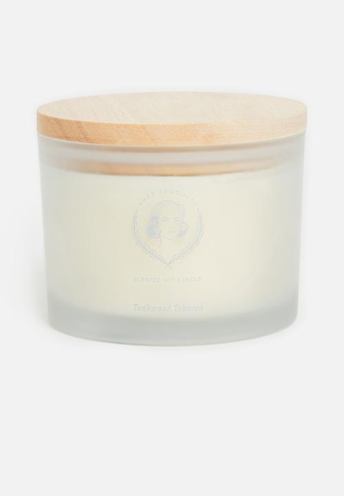 Anke Products - Teakwood tobacco scented soy candle - 370g