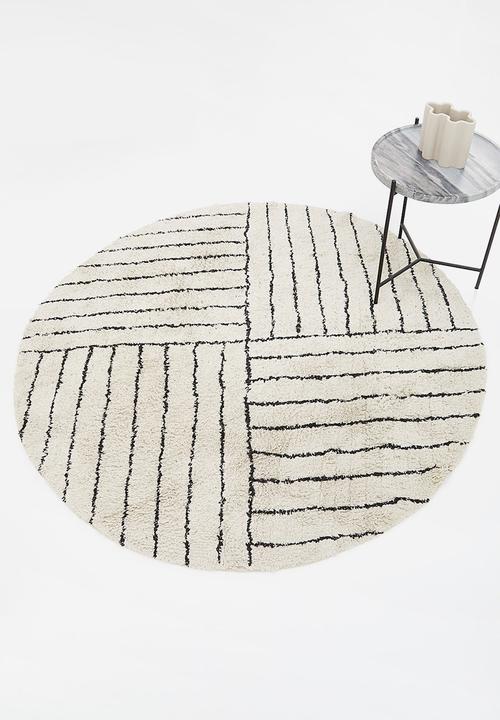 Sixth Floor - Sean tufted round rug - white