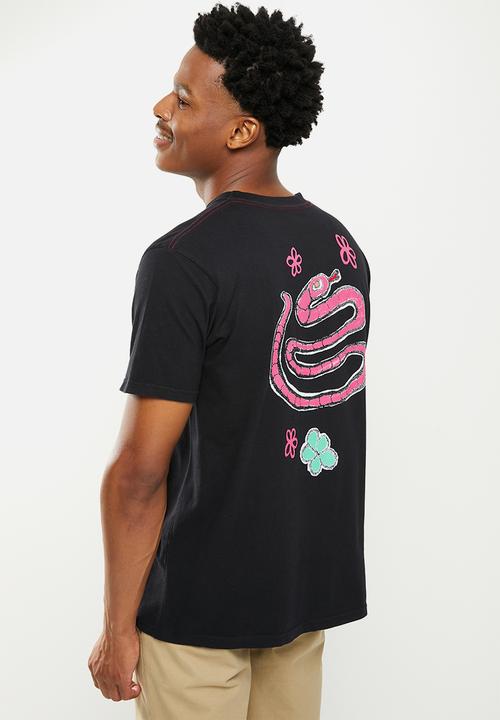 RVCA - Oblow snake short sleeve - black