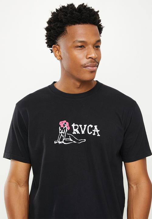 RVCA - Oblow snake short sleeve - black